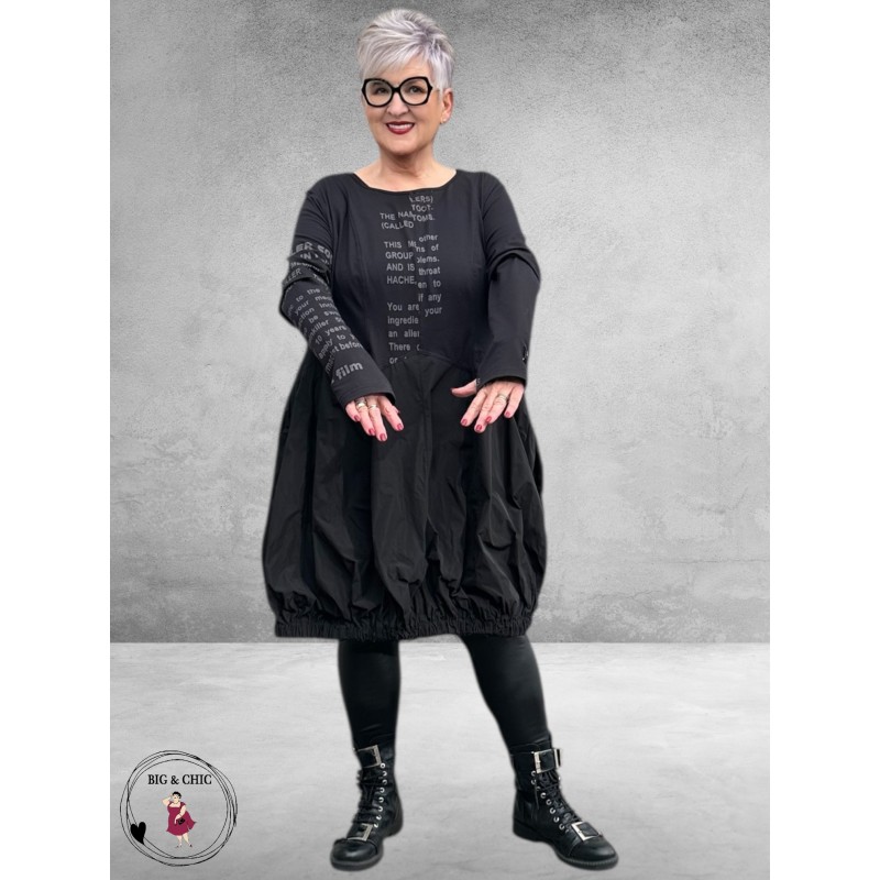 CHALONA Tuniek/Jurk Zwart Antraciet