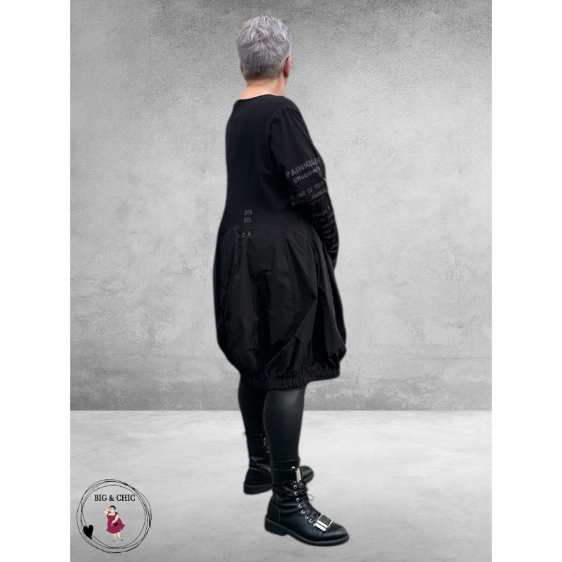 CHALONA Tuniek/Jurk Zwart Antraciet