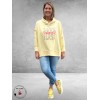 New Collection Hoodie-Sweater Statement Geel
