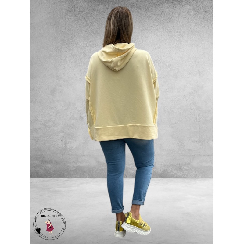 New Collection Hoodie-Sweater Statement Geel