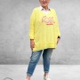 NC Trui Oversize Everything OK Geel
