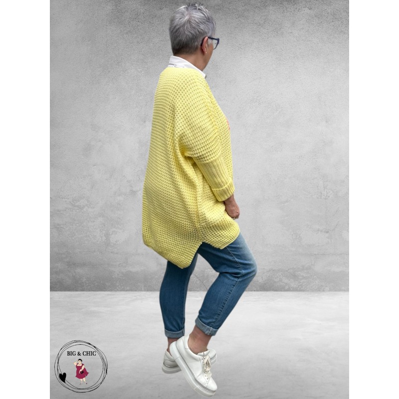 NC Trui Oversize Everything OK Geel