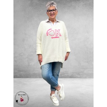 NC Trui Oversize Everything OK Wit