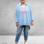 NC Trui Oversize Everything OK Lichtblauw
