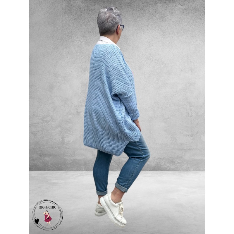 NC Trui Oversize Everything OK Lichtblauw