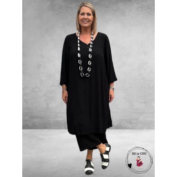 Kaffe Curve Jurk  Wilina Zwart