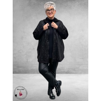 DIVAS PLANET Jas-Vest Zwart Letters