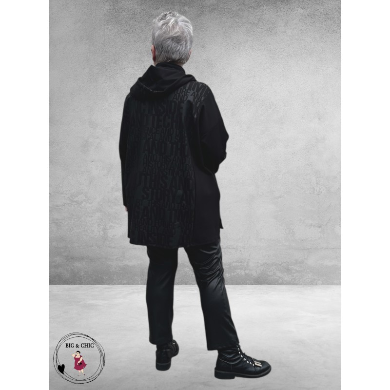 DIVAS PLANET Jas-Vest Zwart Letters