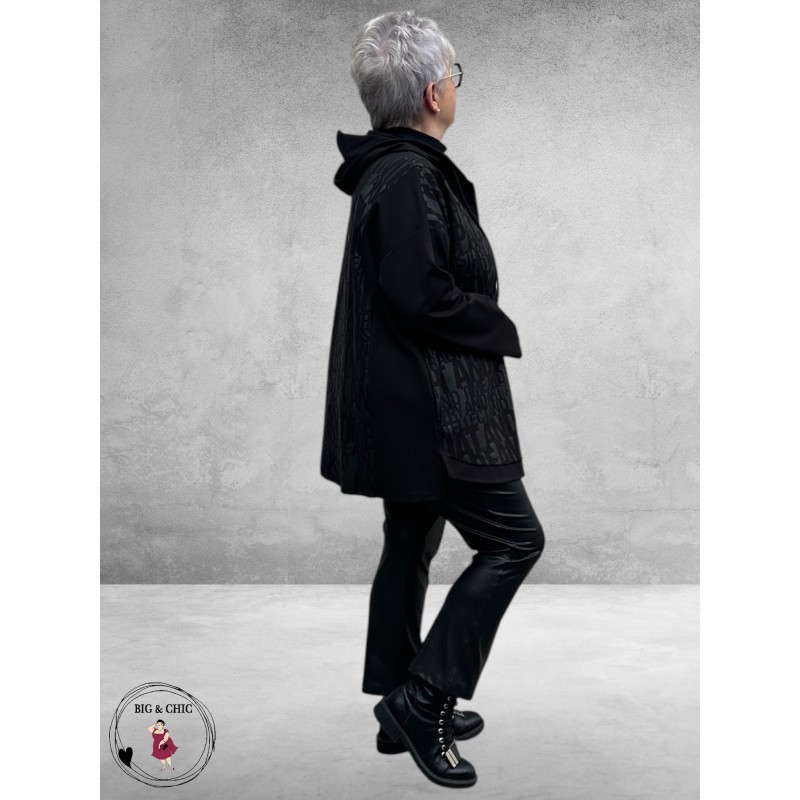 DIVAS PLANET Jas-Vest Zwart Letters