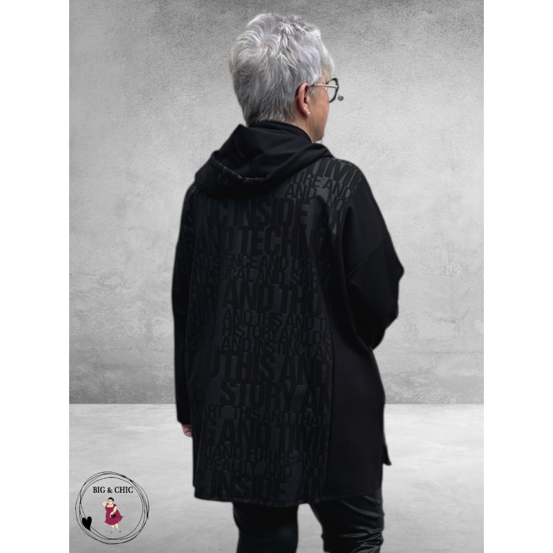 DIVAS PLANET Jas-Vest Zwart Letters