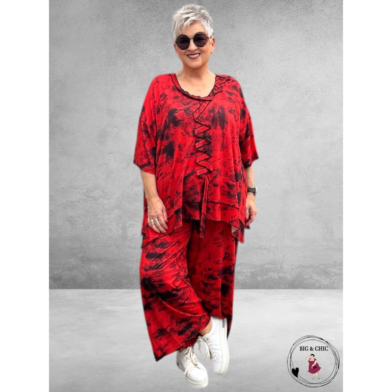 DIVAS PLANET Shirt Rood/Zwart