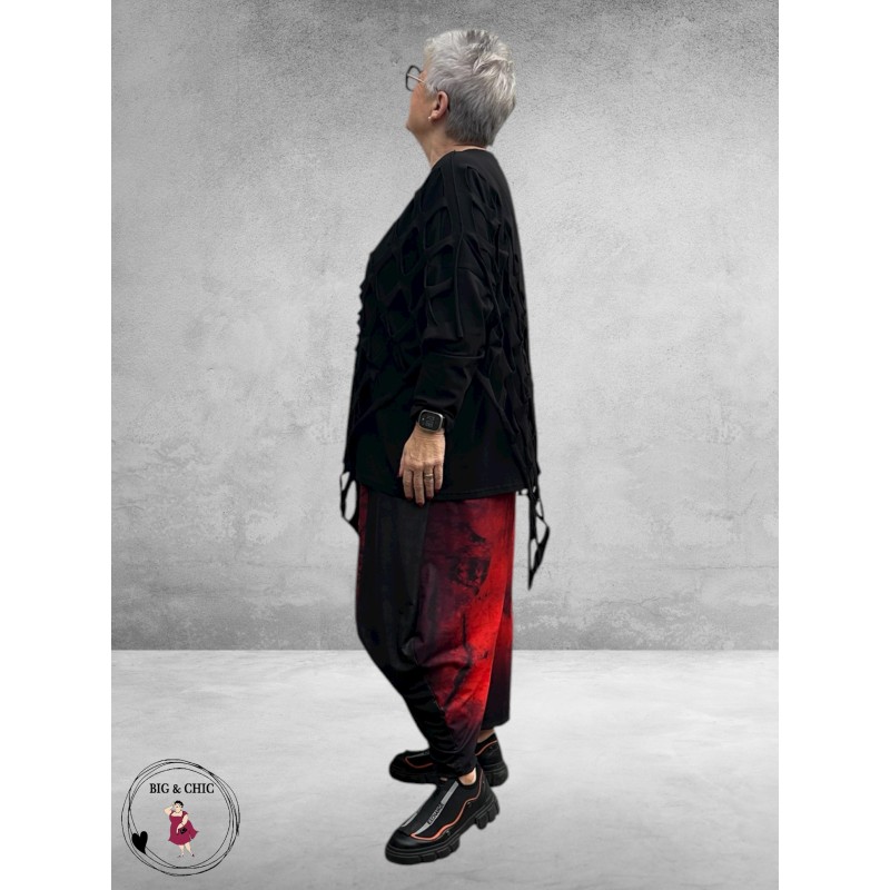 DIVAS PLANET Shirt Zwart Gaten