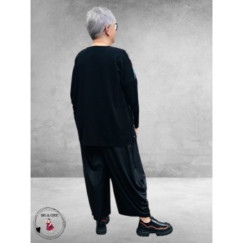 DIVAS PLANET Shirt Zwart V-Hals