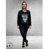DIVAS PLANET Shirt Zwart Dog