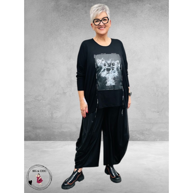 DIVAS PLANET Shirt Zwart Dog