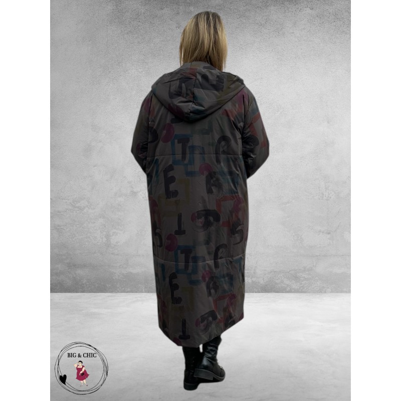 DIVAS PLANET Jas Letters Donkergrijs