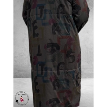 DIVAS PLANET Jas Letters Donkergrijs