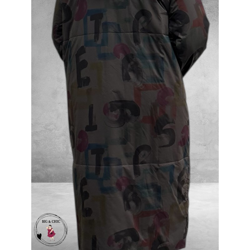 DIVAS PLANET Jas Letters Donkergrijs