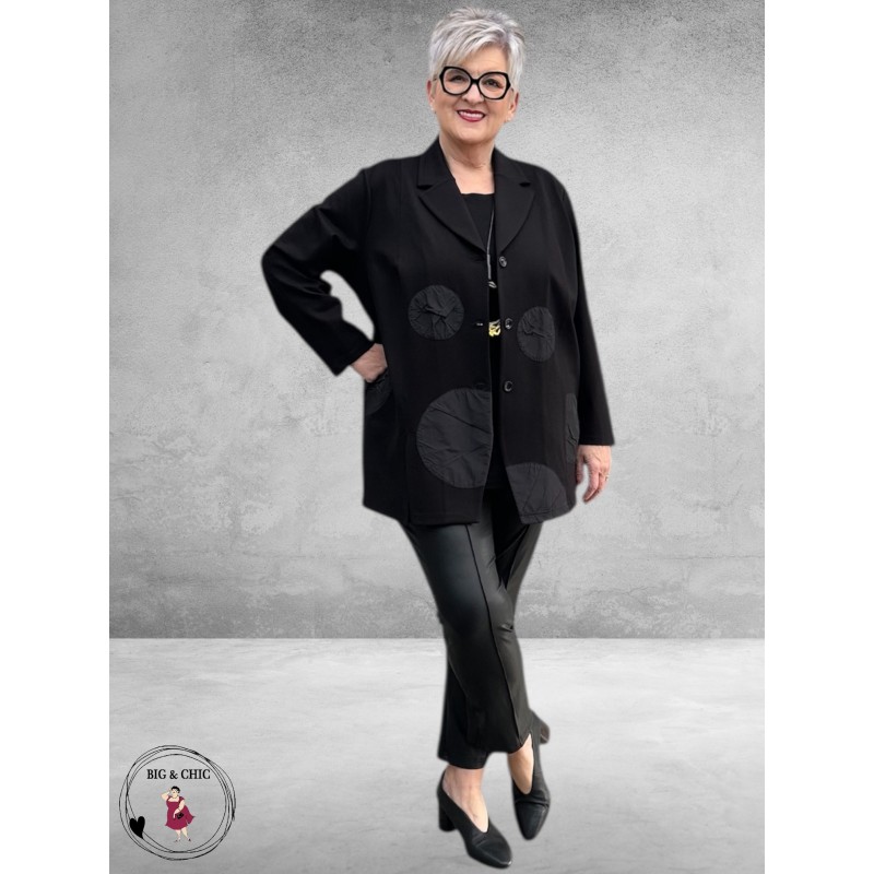 DIVAS PLANET Blazer Zwart Cirkels