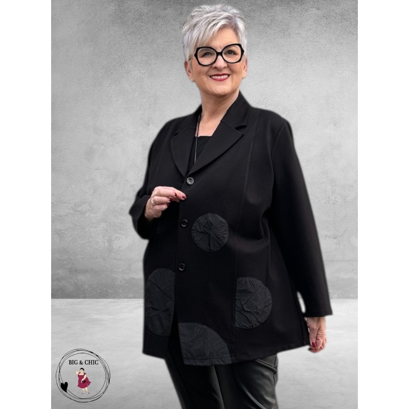 DIVAS PLANET Blazer Zwart Cirkels