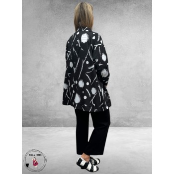 DIVAS Planet  Granddad Blazer Zwart/Wit