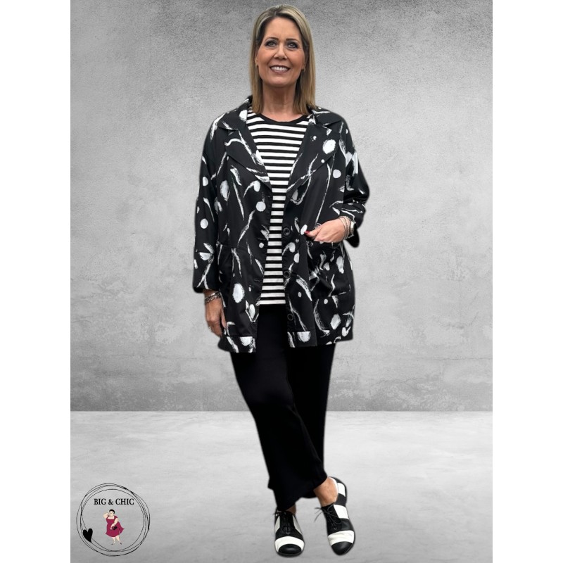 DIVAS Planet  Granddad Blazer Zwart/Wit