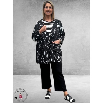 DIVAS Planet  Granddad Blazer Zwart/Wit