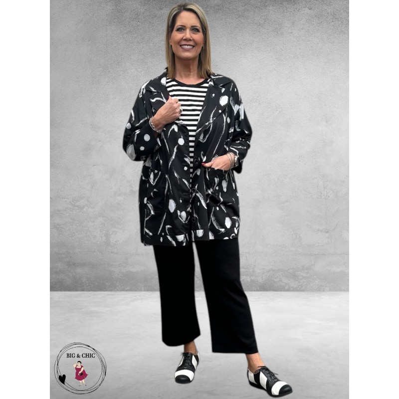 DIVAS Planet  Granddad Blazer Zwart/Wit