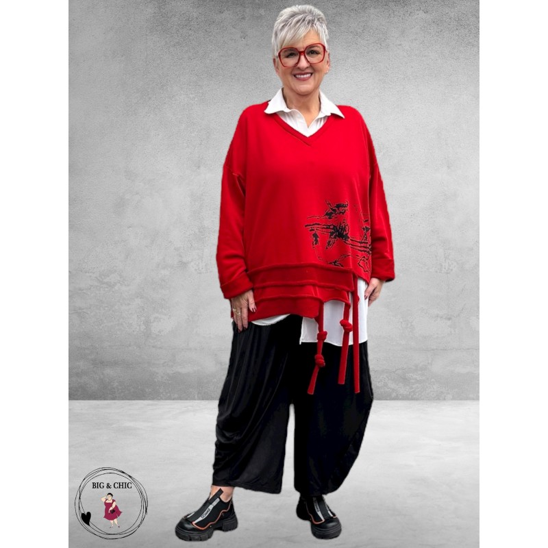 DIVAS PLANET Sweater Oversize Rood 