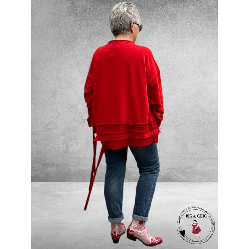 DIVAS PLANET Sweater Oversize Rood 