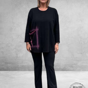 DIVAS PLANET Trui Zwart Rits