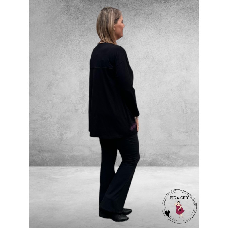 DIVAS PLANET Trui Zwart Rits