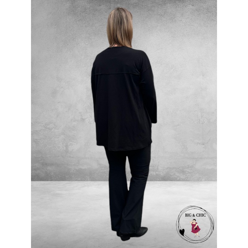 DIVAS PLANET Trui Zwart Rits