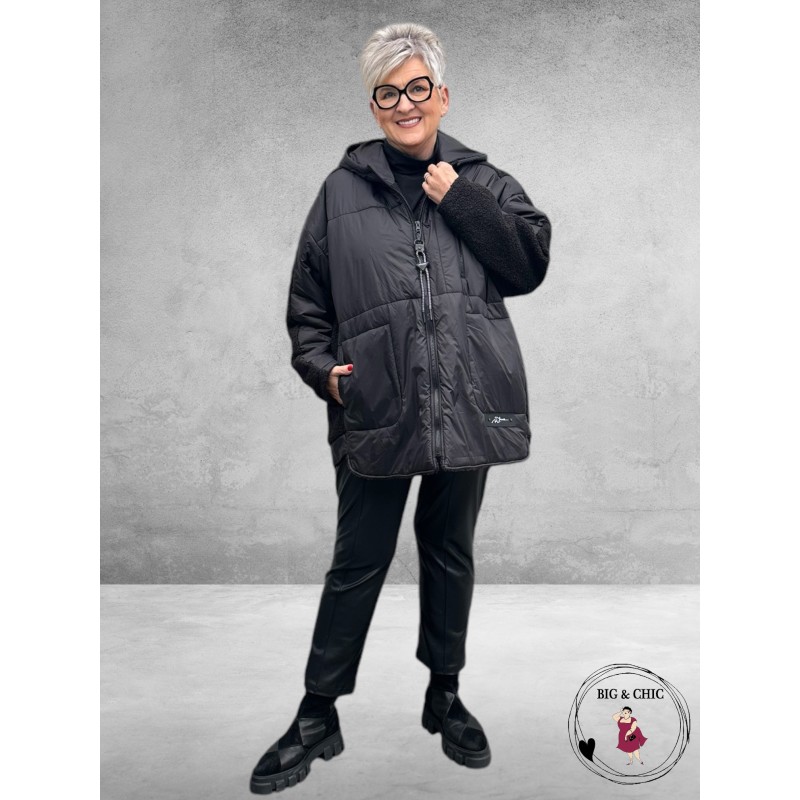 DIVAS PLANET Tussenjas Zwart Bouclé