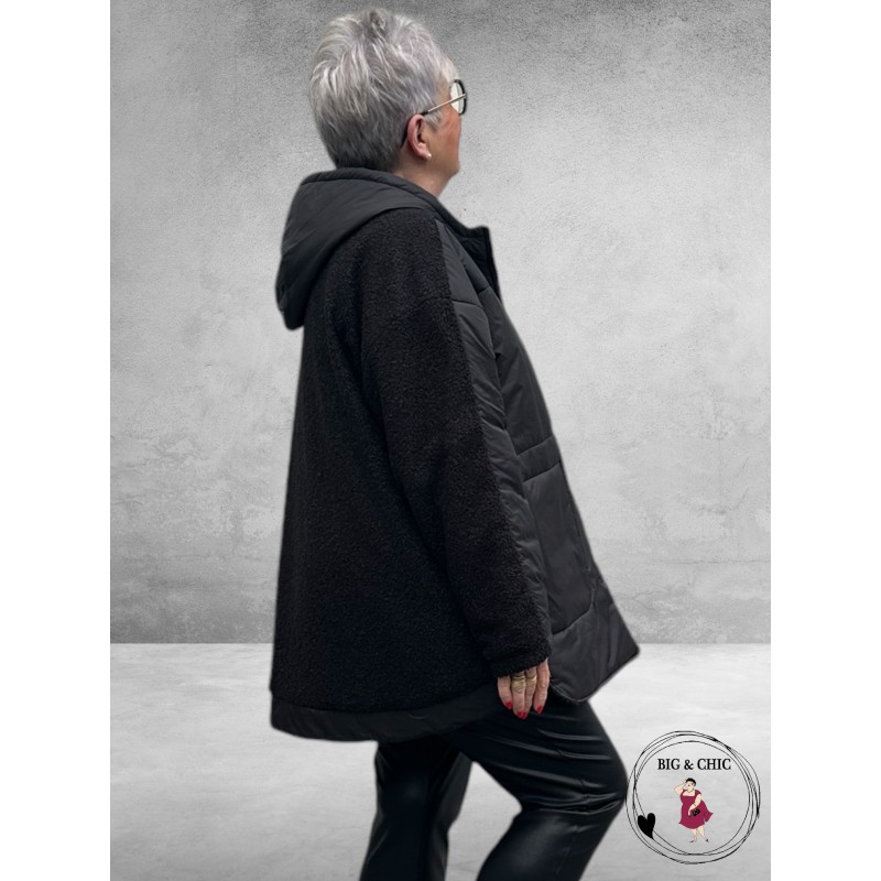 DIVAS PLANET Tussenjas Zwart Bouclé