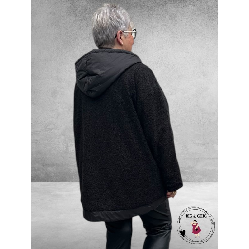 DIVAS PLANET Tussenjas Zwart Bouclé