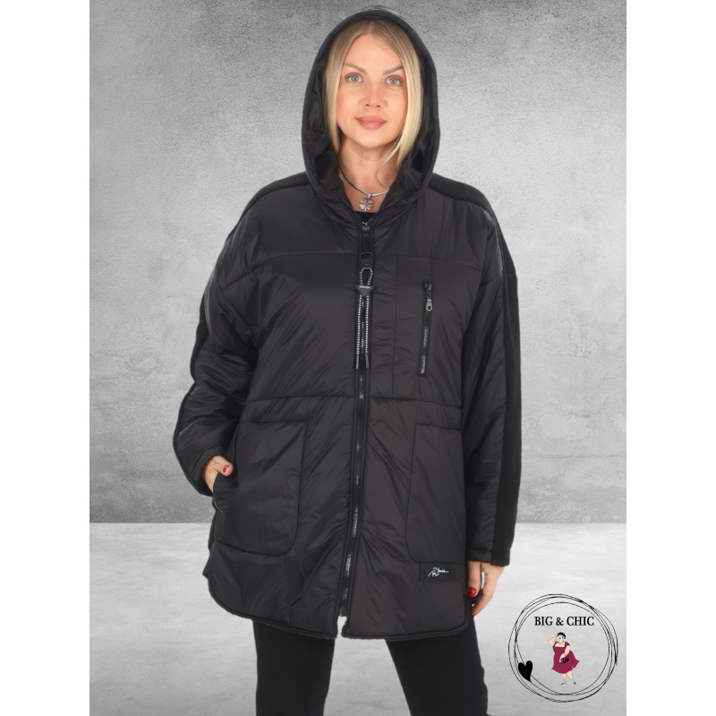 DIVAS PLANET Tussenjas Zwart Bouclé