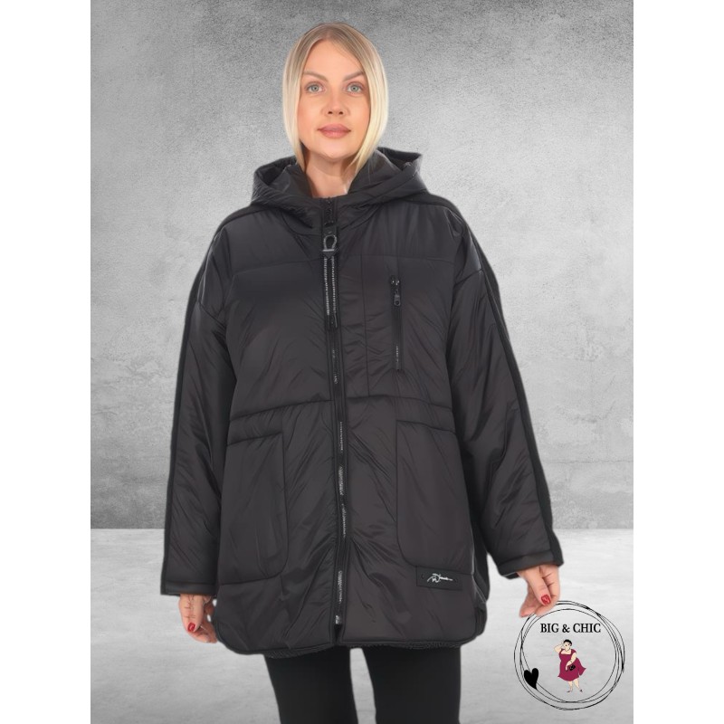 DIVAS PLANET Tussenjas Zwart Bouclé