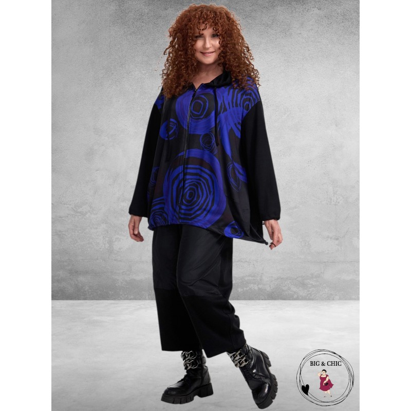 FRENZI  Jas Zwart Abstract Lila-Paars