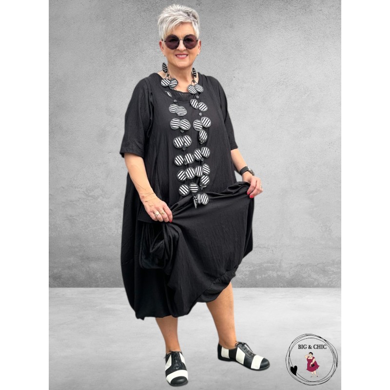 DYB Ballon Jurk Zwart