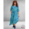 DYB Jurk Maxi Groen-Kobalt