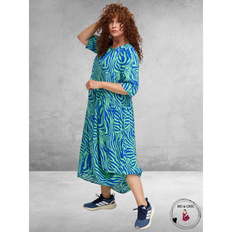 DYB Jurk Maxi Groen-Kobalt