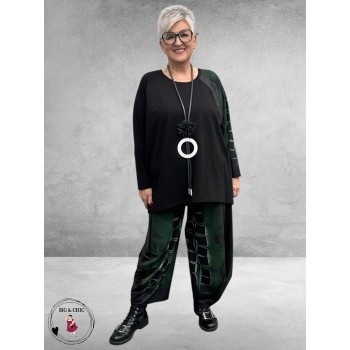 FRENZI Ballonbroek Zwart/Groen