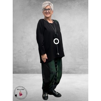 FRENZI Ballonbroek Zwart/Groen