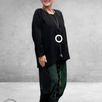 FRENZI Ballonbroek Zwart/Groen