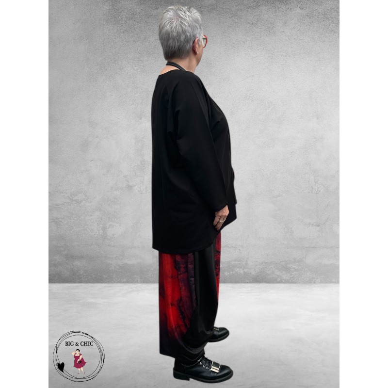 FRENZI Shirt Zwart/Rood