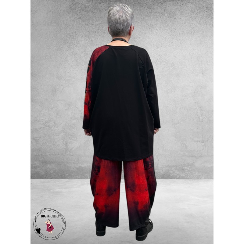 FRENZI Ballonbroek Zwart/Rood