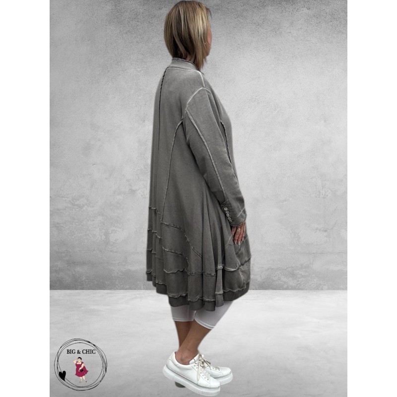 DYB Jas/Vest Katoen  Taupe