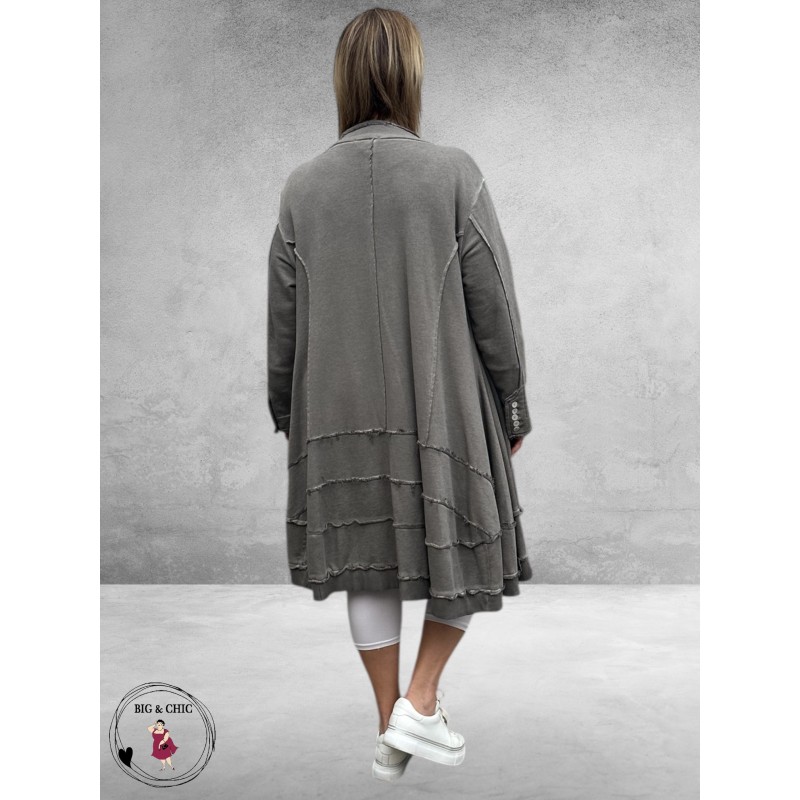 DYB Jas/Vest Katoen  Taupe