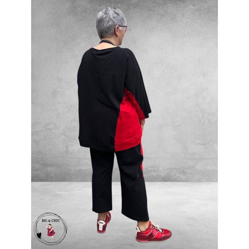 DYB Tweedelig Broek-Shirt Pak – Rood Accent